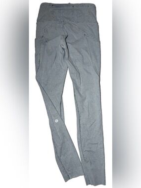 Lululemon Fast & Free High Rise Ice Dye Blue Gray Leggings Size 4